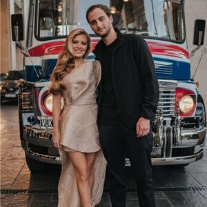 Elegant Cream Evening Gown